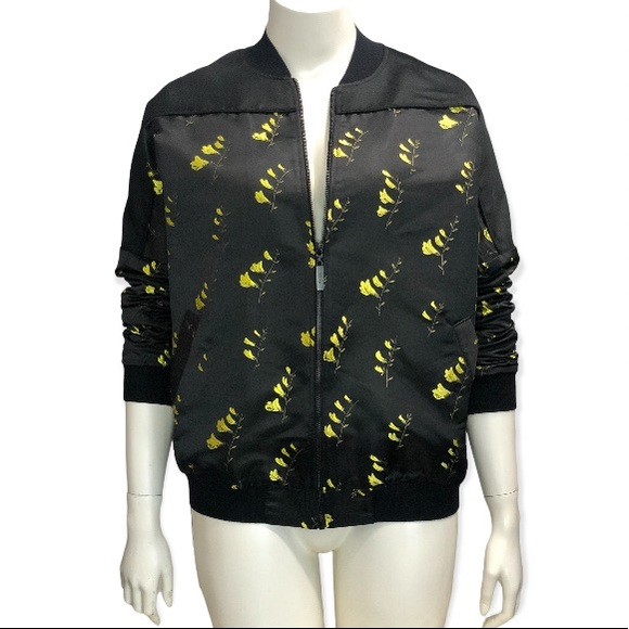 Titika Floral Embroidered Satin Bomber - Picture 7 of 16